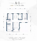 3室2厅1卫户型图