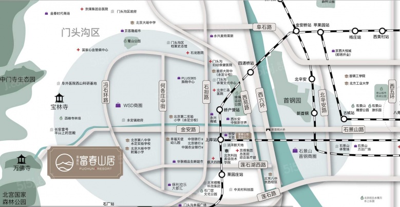 雅居乐富春山居区位图