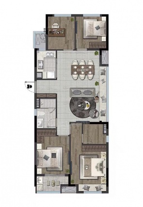 4室2厅1卫户型详情