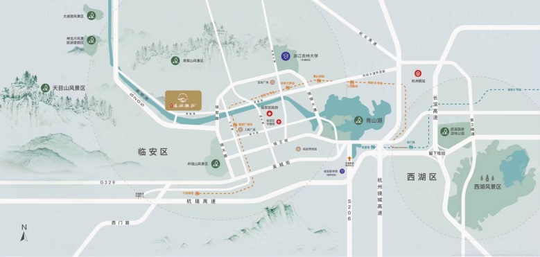 朗诗溪涧雅庐配套图