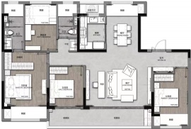 4室2厅2卫户型图