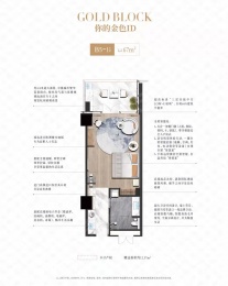 1室1厅1卫户型图