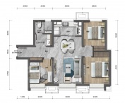 万科翡翠嘉和3室2厅1卫