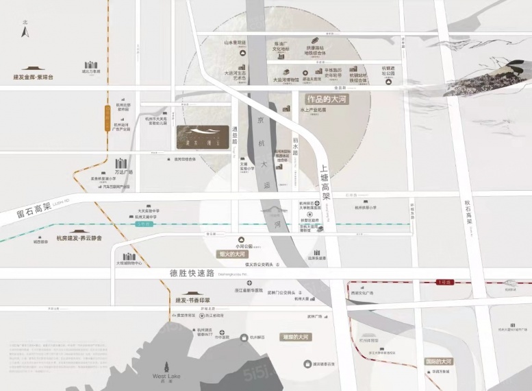 建发缦云区位图