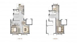 2室2厅2卫户型图