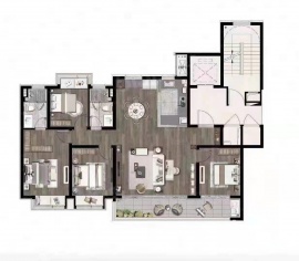 4室2厅2卫户型图