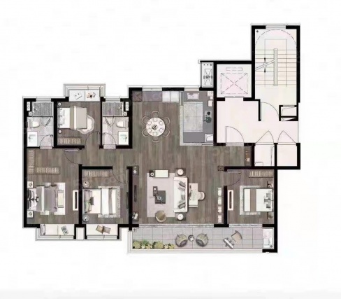 4室2厅2卫户型详情