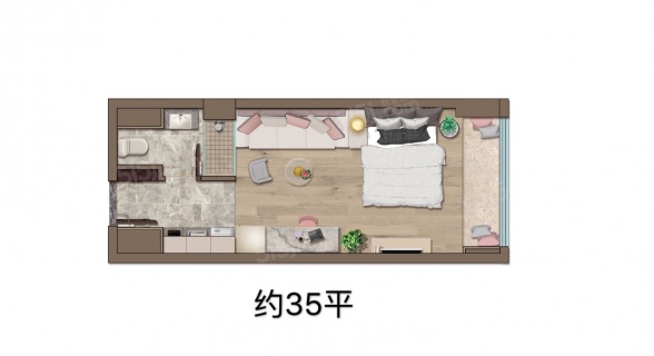 1室1厅1卫户型详情