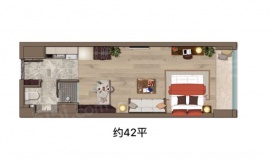 1室1厅1卫户型图