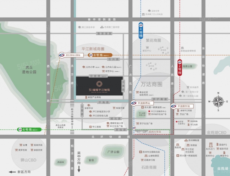 金科璀璨平江如苑区位图