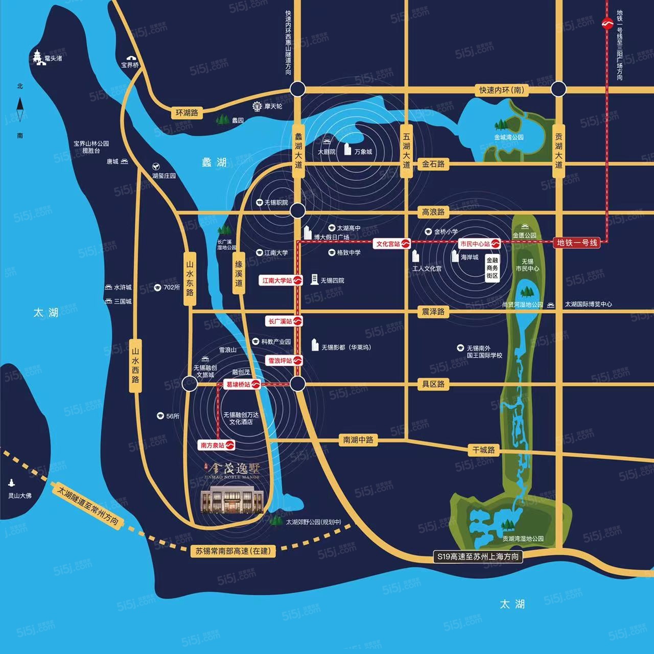 金茂逸墅区位图