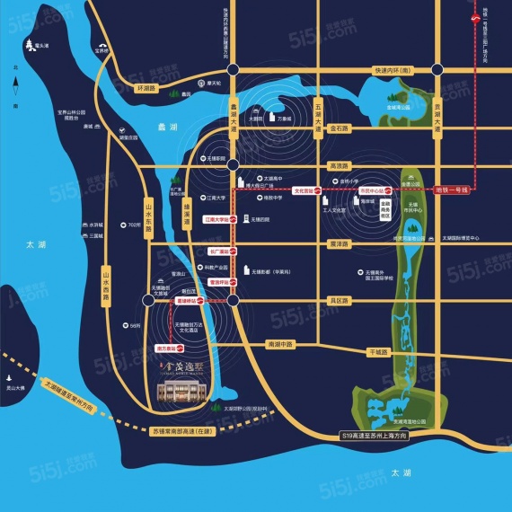 金茂逸墅区位图