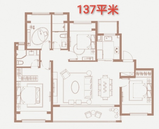 4室2厅2卫户型详情