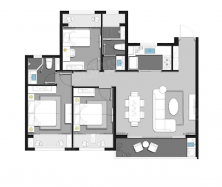 金科璀璨平江如苑3室2厅2卫