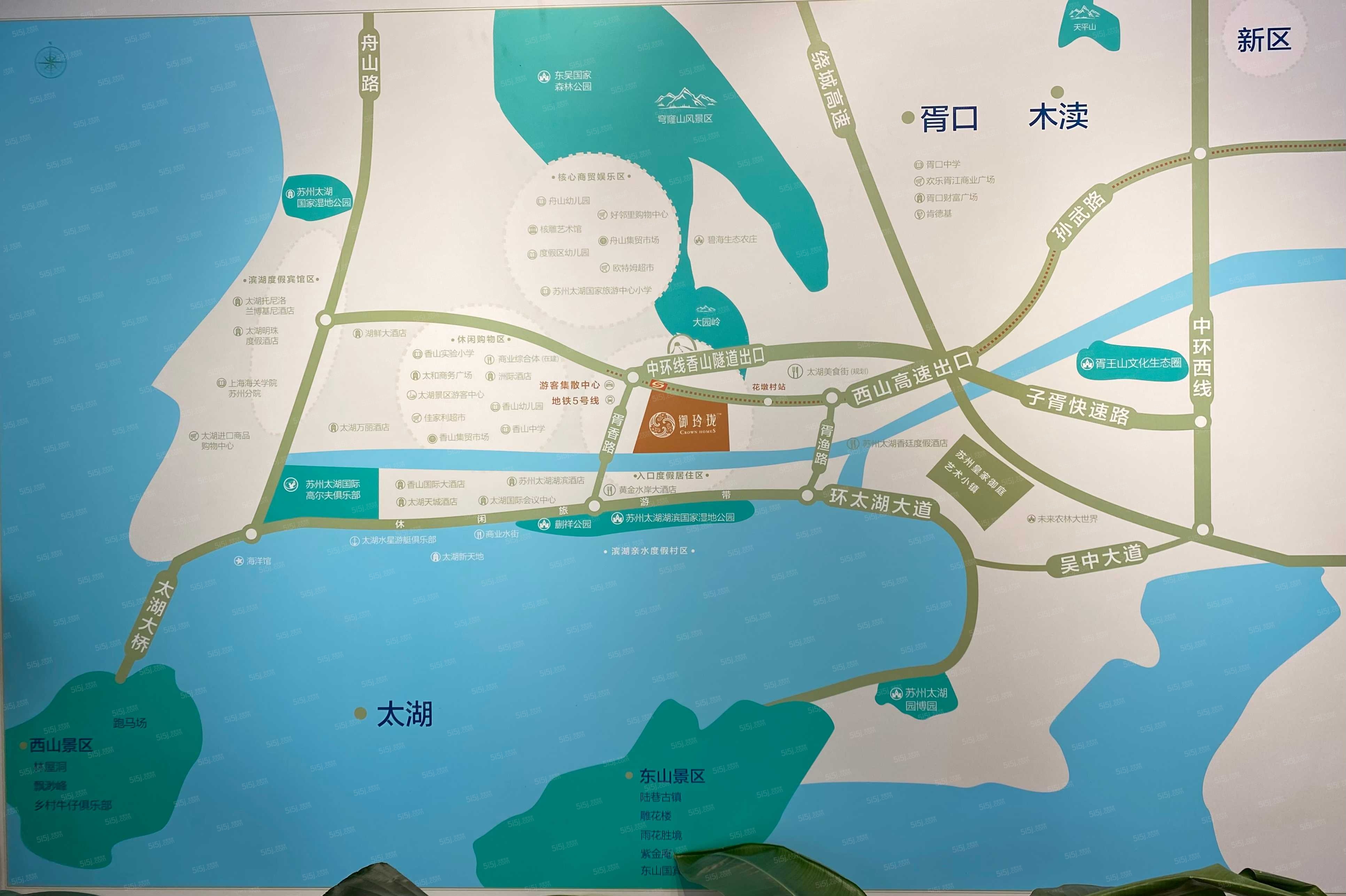 太湖御玲珑区位图