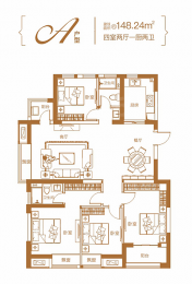 4室2厅2卫户型图