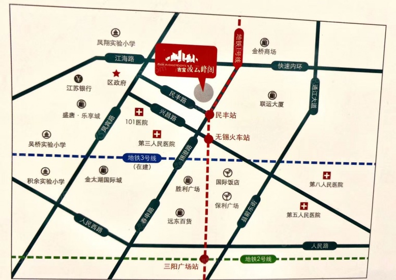 吉宝凌云峰阁（商业）区位图