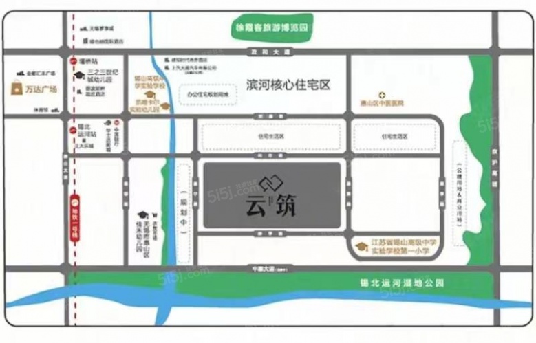 美的爱情云筑区位图