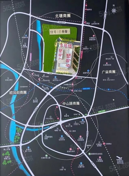 吉宝凌云峰阁（商业）区位图