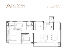 4室2厅2卫户型图