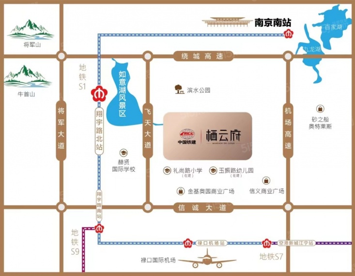 中国铁建·栖云府区位图