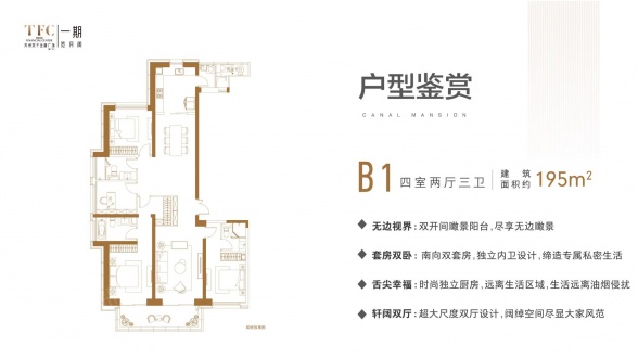 4室2厅3卫户型详情