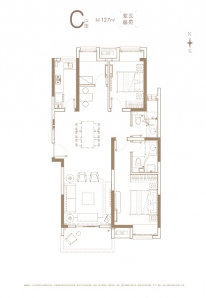 3室2厅1卫户型详情