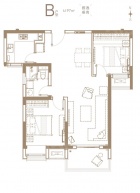 科技城金茂府2室2厅1卫