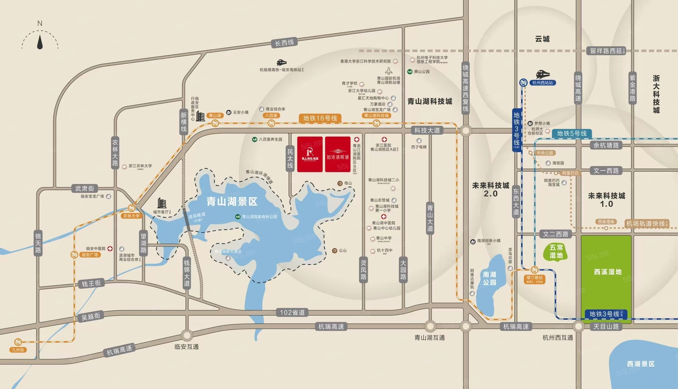如沐清晖城区位图