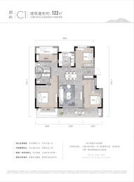 3室1厅2卫户型图