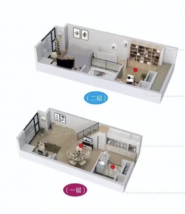 2室1厅1卫户型详情