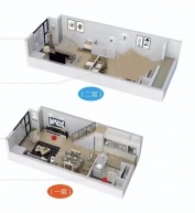 融创运河壹号府2室1厅1卫