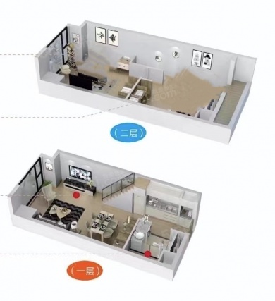 2室1厅1卫户型详情