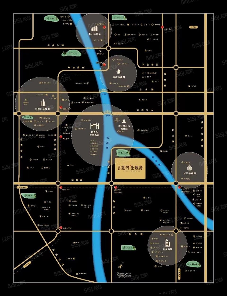 融创运河壹号府区位图