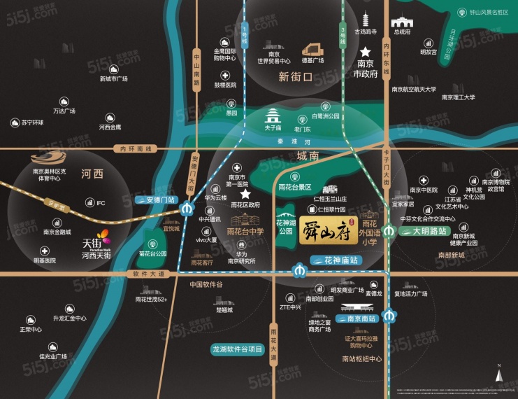 龙湖怡康·舜山府区位图