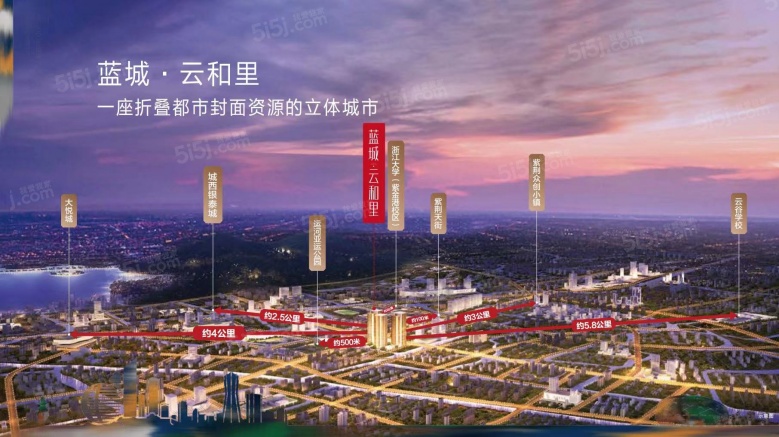 蓝城云和里配套图