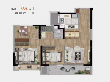 慧聚拾光3室2厅1卫