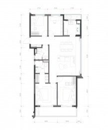 4室2厅2卫户型图