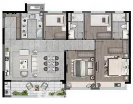 4室2厅2卫户型图