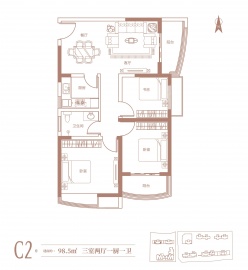 腾威城3室2厅1卫
