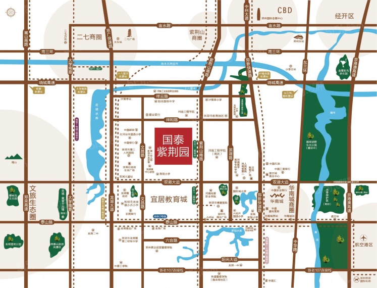 国泰紫荆园区位图