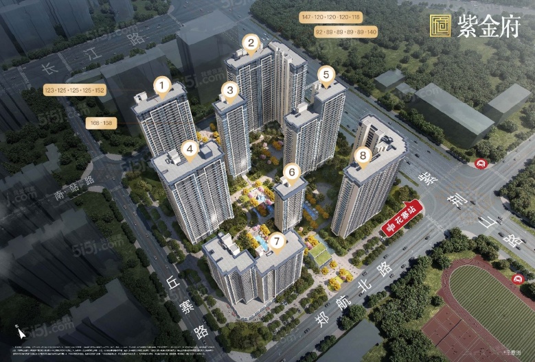 鑫苑国际新城5期·紫金府效果图