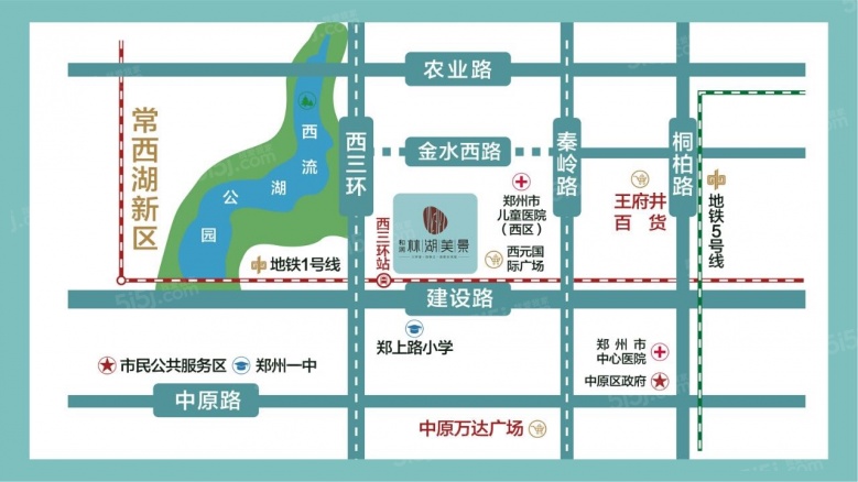 和润林湖美景区位图