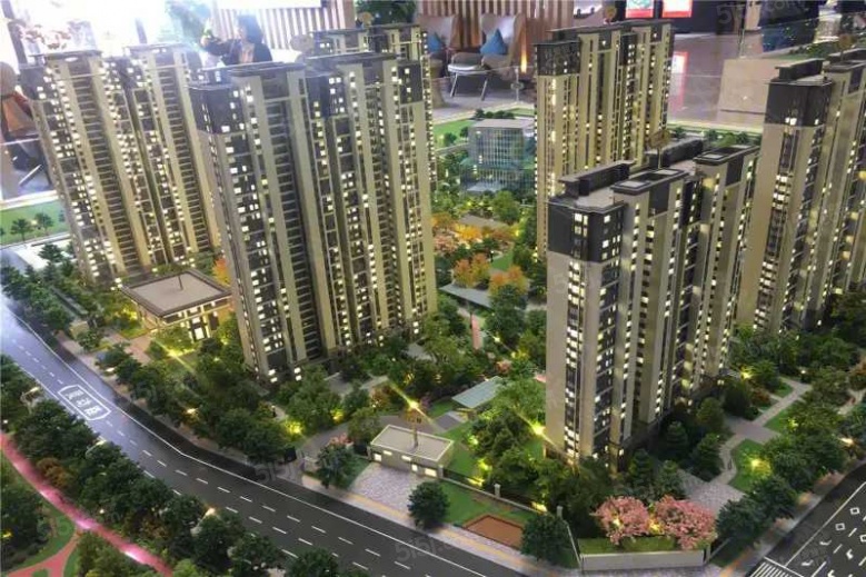 富田城九鼎公馆沙盘图