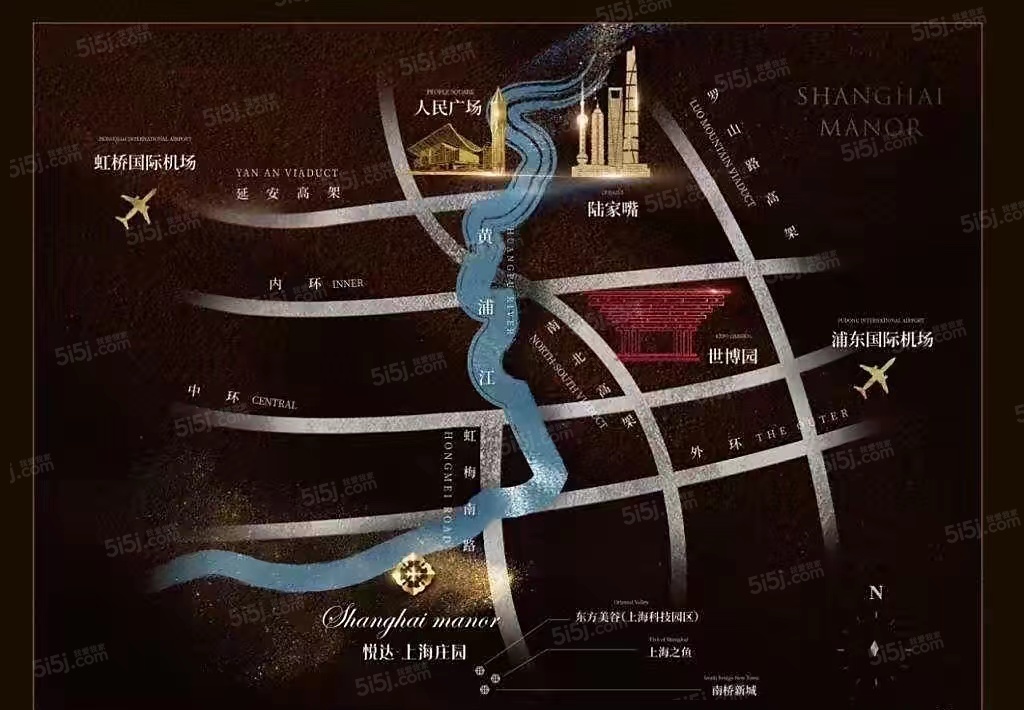 悦达上海庄园 区位图