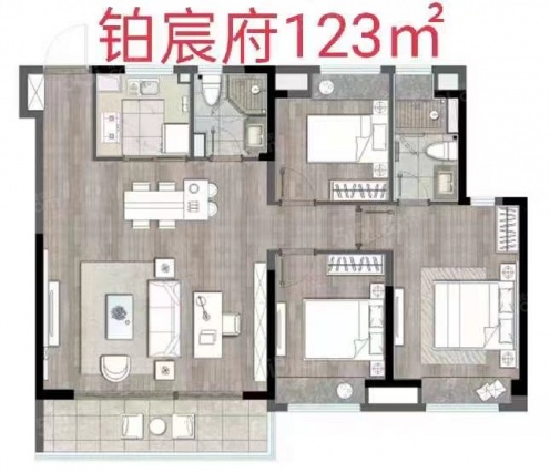 3室2厅2卫户型详情