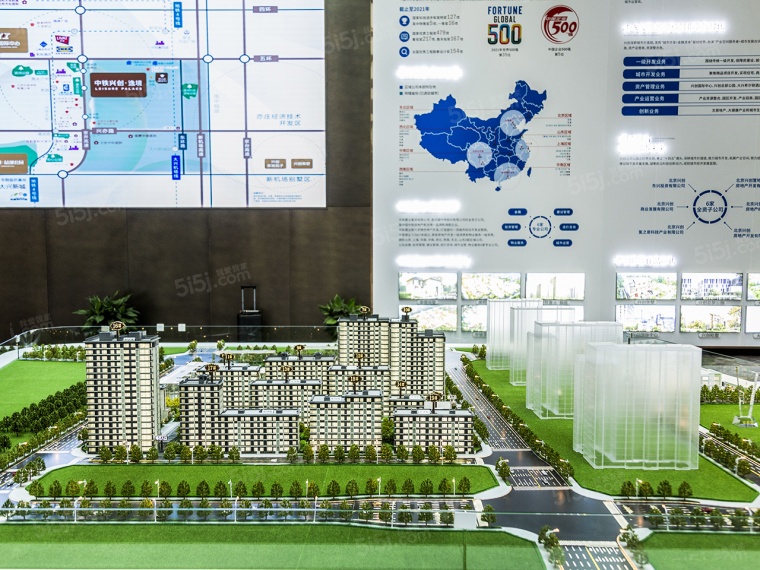 中铁兴创逸境沙盘图