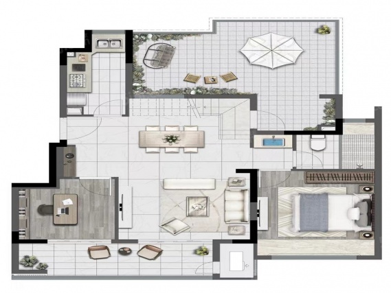 4室2厅2卫户型详情