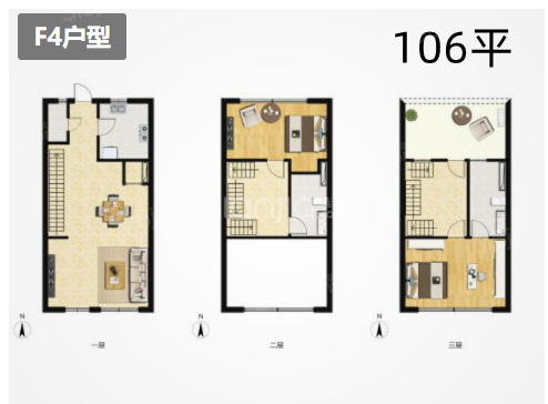 2室2厅2卫户型详情