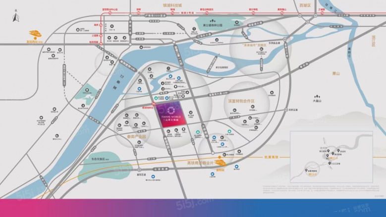 云萃天和城区位图